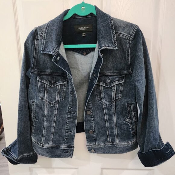 LIVERPOOL Los Angeles Jean Jacket Eco Logical NWOT Women S - Picture 1 of 8